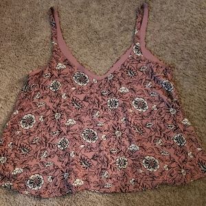 Foral Summer Cropped Tank Top Flare Bottom